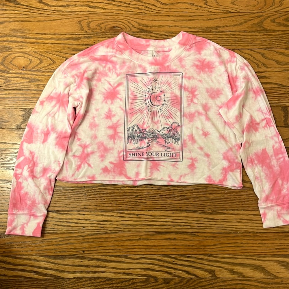 Gap girls long sleeve boxy tee shirt